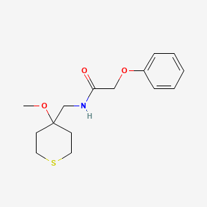 N-((4-methoxytetrahydro-2H-thiopyran-4-yl)methyl)-2-phenoxyacetamide