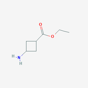 molecular formula C7H13NO2 B2842115 Ethyl 3-aminocyclobutanecarboxylate CAS No. 74307-73-6