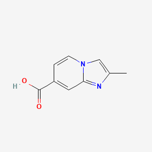 molecular formula C9H8N2O2 B2842123 2-Methylimidazo[1,2-a]pyridine-7-carboxylic acid CAS No. 1175928-10-5