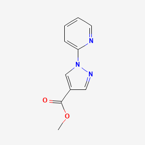 molecular formula C10H9N3O2 B2842125 methyl 1-(pyridin-2-yl)-1H-pyrazole-4-carboxylate CAS No. 2138294-94-5