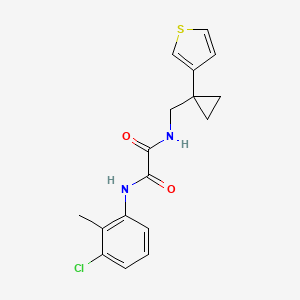 N'-(3-Chloro-2-methylphenyl)-N-[(1-thiophen-3-ylcyclopropyl)methyl]oxamide