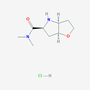 (3As,5S,6aS)-N,N-dimethyl-3,3a,4,5,6,6a-hexahydro-2H-furo[3,2-b]pyrrole-5-carboxamide;hydrochloride