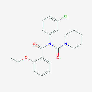 molecular formula C21H23ClN2O3 B2842147 N-(3-氯苯基)-N-(2-乙氧苯甲酰)哌啶-1-羧酰胺 CAS No. 899951-26-9