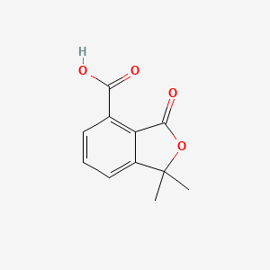 molecular formula C11H10O4 B2842150 1,1-Dimethyl-3-oxo-1,3-dihydro-2-benzofuran-4-carboxylic acid CAS No. 16224-86-5