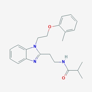 2-methyl-N-(2-{1-[2-(2-methylphenoxy)ethyl]-1H-benzimidazol-2-yl}ethyl)propanamide