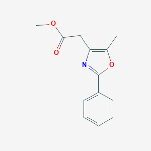 B028422 Methyl 2-(5-methyl-2-phenyl-1,3-oxazol-4-yl)acetate CAS No. 103788-64-3