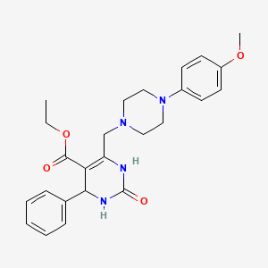 Ethyl 6-{[4-(4-methoxyphenyl)piperazin-1-yl]methyl}-2-oxo-4-phenyl-1,2,3,4-tetrahydropyrimidine-5-carboxylate