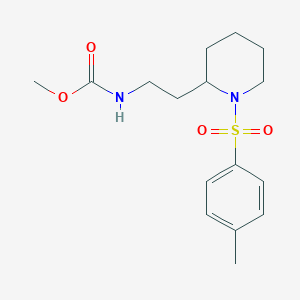 molecular formula C16H24N2O4S B2842245 Methyl (2-(1-tosylpiperidin-2-yl)ethyl)carbamate CAS No. 1210394-01-6