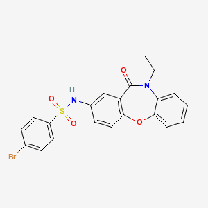 4-bromo-N-(10-ethyl-11-oxo-10,11-dihydrodibenzo[b,f][1,4]oxazepin-2-yl)benzenesulfonamide