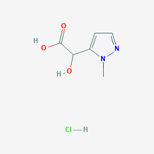 2-Hydroxy-2-(2-methylpyrazol-3-yl)acetic acid;hydrochloride
