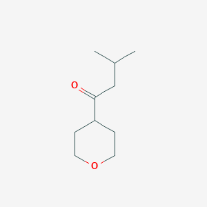 molecular formula C10H18O2 B2842264 3-Methyl-1-(oxan-4-yl)butan-1-one CAS No. 854696-34-7