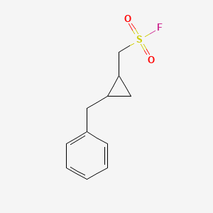 molecular formula C11H13FO2S B2842266 (2-Benzylcyclopropyl)methanesulfonyl fluoride CAS No. 2243516-80-3