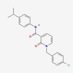 molecular formula C22H21ClN2O2 B2842267 1-(4-chlorobenzyl)-N-(4-isopropylphenyl)-2-oxo-1,2-dihydropyridine-3-carboxamide CAS No. 946302-58-5