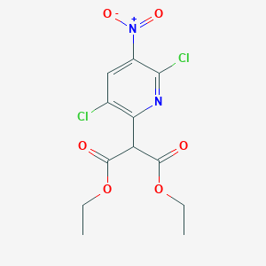 1,3-Diethyl 2-(3,6-dichloro-5-nitropyridin-2-yl)propanedioate
