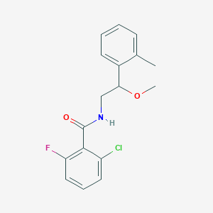 2-chloro-6-fluoro-N-(2-methoxy-2-(o-tolyl)ethyl)benzamide