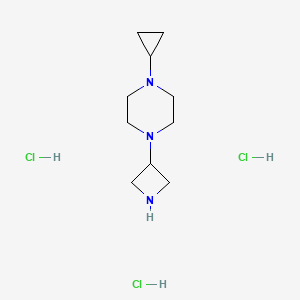 1-(Azetidin-3-yl)-4-cyclopropylpiperazine;trihydrochloride