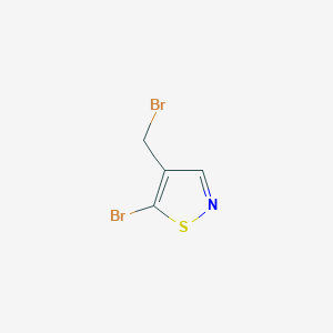 5-Bromo-4-(bromomethyl)isothiazole
