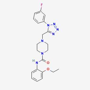N-(2-ethoxyphenyl)-4-((1-(3-fluorophenyl)-1H-tetrazol-5-yl)methyl)piperazine-1-carboxamide