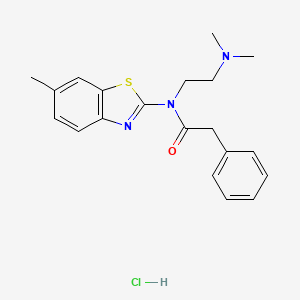 N-(2-(dimethylamino)ethyl)-N-(6-methylbenzo[d]thiazol-2-yl)-2-phenylacetamide hydrochloride