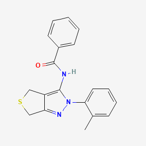 N-(2-(o-tolyl)-4,6-dihydro-2H-thieno[3,4-c]pyrazol-3-yl)benzamide