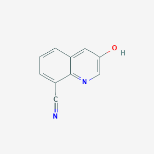 molecular formula C10H6N2O B2842361 3-羟基喹啉-8-碳腈 CAS No. 219817-33-1