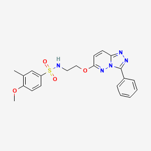 4-methoxy-3-methyl-N-(2-((3-phenyl-[1,2,4]triazolo[4,3-b]pyridazin-6-yl)oxy)ethyl)benzenesulfonamide