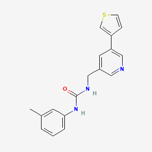 1-((5-(Thiophen-3-yl)pyridin-3-yl)methyl)-3-(m-tolyl)urea