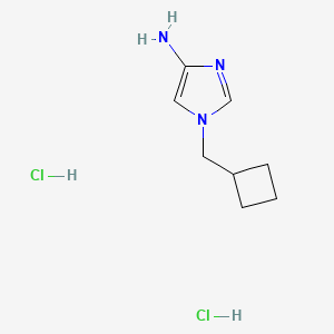 1-(Cyclobutylmethyl)imidazol-4-amine;dihydrochloride