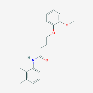 molecular formula C19H23NO3 B284239 N-(2,3-dimethylphenyl)-4-(2-methoxyphenoxy)butanamide 