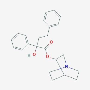 molecular formula C23H27NO3 B028424 1-azabicyclo[2.2.2]oct-8-yl 2-hydroxy-2,4-diphenyl-butanoate CAS No. 101711-13-1