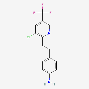 4-{2-[3-Chloro-5-(trifluoromethyl)-2-pyridinyl]ethyl}aniline