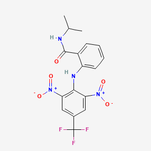 2-((2,6-dinitro-4-(trifluoromethyl)phenyl)amino)-N-isopropylbenzamide