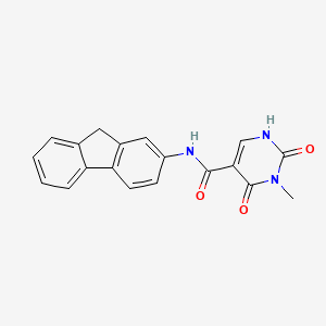 N-(9H-fluoren-2-yl)-3-methyl-2,4-dioxo-1,2,3,4-tetrahydropyrimidine-5-carboxamide
