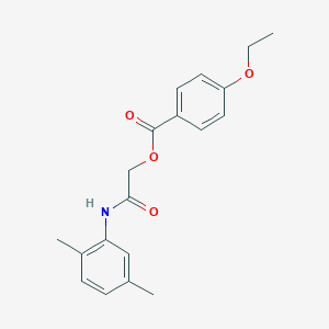 molecular formula C19H21NO4 B284244 2-(2,5-Dimethylanilino)-2-oxoethyl 4-ethoxybenzoate 