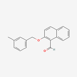 2-[(3-Methylbenzyl)oxy]naphthalene-1-carbaldehyde