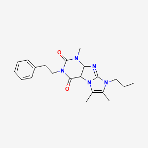 1,6,7-trimethyl-3-(2-phenylethyl)-8-propyl-1H,2H,3H,4H,8H-imidazo[1,2-g]purine-2,4-dione