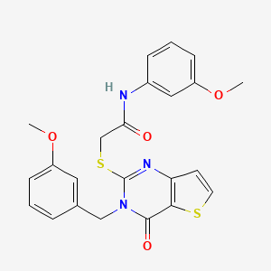 2-{[3-(3-methoxybenzyl)-4-oxo-3,4-dihydrothieno[3,2-d]pyrimidin-2-yl]sulfanyl}-N-(3-methoxyphenyl)acetamide