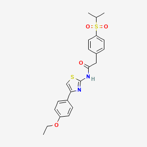 N-(4-(4-ethoxyphenyl)thiazol-2-yl)-2-(4-(isopropylsulfonyl)phenyl)acetamide