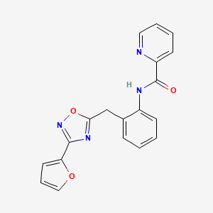 N-(2-((3-(furan-2-yl)-1,2,4-oxadiazol-5-yl)methyl)phenyl)picolinamide