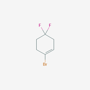 molecular formula C6H7BrF2 B2842466 1-Bromo-4,4-difluorocyclohex-1-ene CAS No. 1881332-54-2