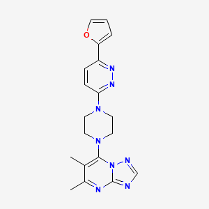 7-[4-[6-(Furan-2-yl)pyridazin-3-yl]piperazin-1-yl]-5,6-dimethyl-[1,2,4]triazolo[1,5-a]pyrimidine