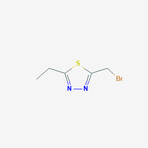 molecular formula C5H7BrN2S B2842504 2-(溴甲基)-5-乙基-1,3,4-噻二唑 CAS No. 1567092-14-1