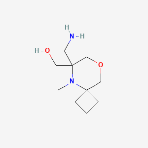 molecular formula C10H20N2O2 B2842519 [6-(氨甲基)-5-甲基-8-氧代-5-氮代螺[3.5]壬烷-6-基]甲醇 CAS No. 2044797-00-2