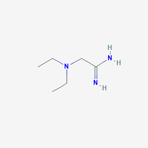 molecular formula C6H15N3 B2842529 2-(Diethylamino)ethanimidamide CAS No. 885959-89-7