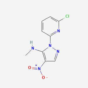 1-(6-chloro-2-pyridinyl)-N-methyl-4-nitro-1H-pyrazol-5-amine