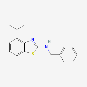 molecular formula C17H18N2S B2842553 N-苄基-4-异丙基苯并噻唑-2-胺 CAS No. 743457-05-8