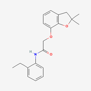 2-((2,2-dimethyl-2,3-dihydrobenzofuran-7-yl)oxy)-N-(2-ethylphenyl)acetamide