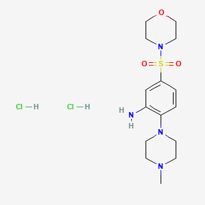 molecular formula C15H26Cl2N4O3S B2842563 2-(4-甲基哌嗪-1-基)-5-(吗啉-4-磺酰)苯胺二盐酸盐 CAS No. 1171547-81-1