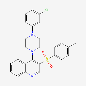 4-(4-(3-Chlorophenyl)piperazin-1-yl)-3-tosylquinoline