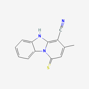 3-Methyl-1-sulfanylpyrido[1,2-a]benzimidazole-4-carbonitrile